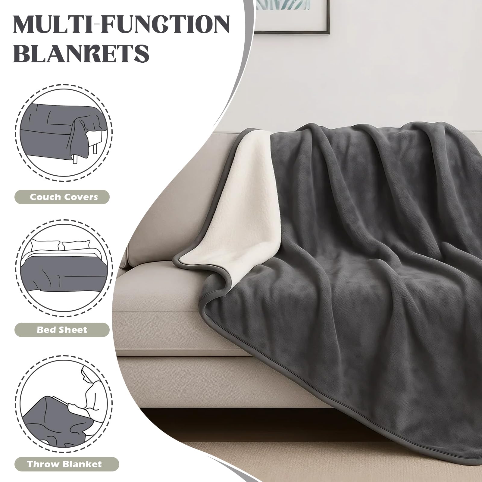 DOVIROS sherpa texture close-up highlighting plush warmth and softness