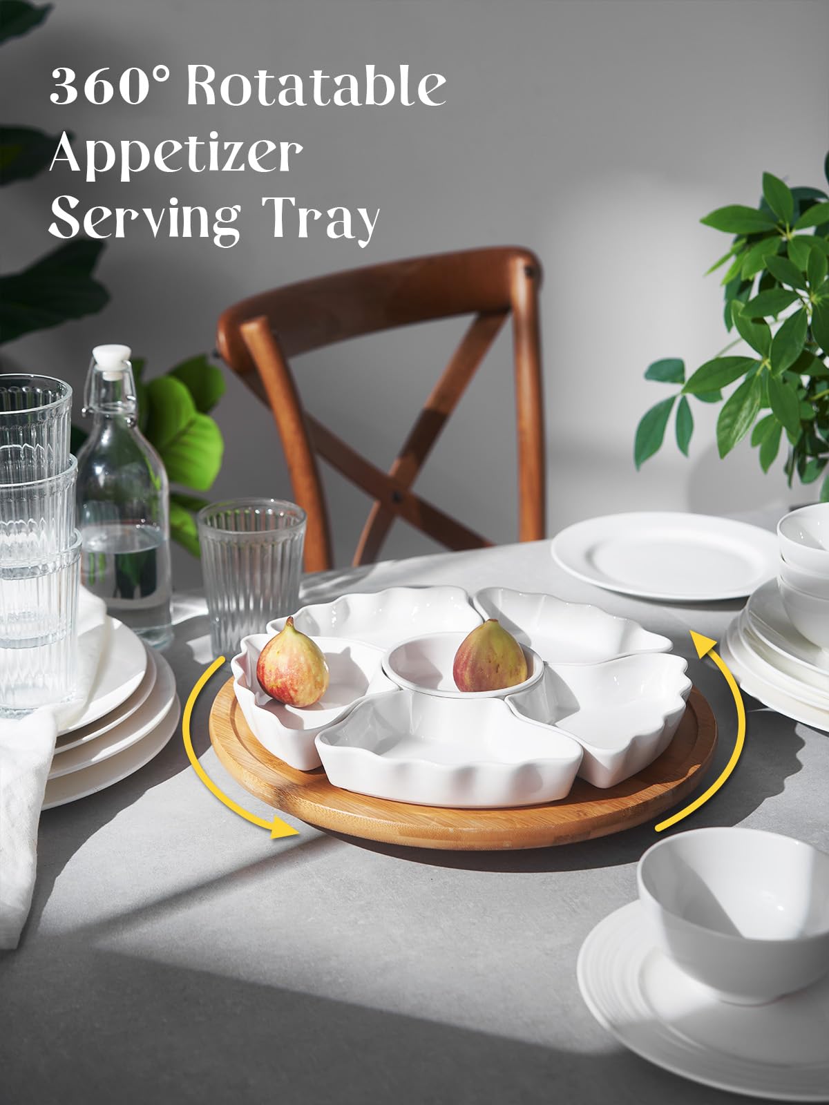 DOWAN close-up of porcelain tray texture, durable finish