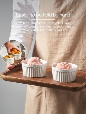 DOWAN ramekin in oven baking showing high-heat safety