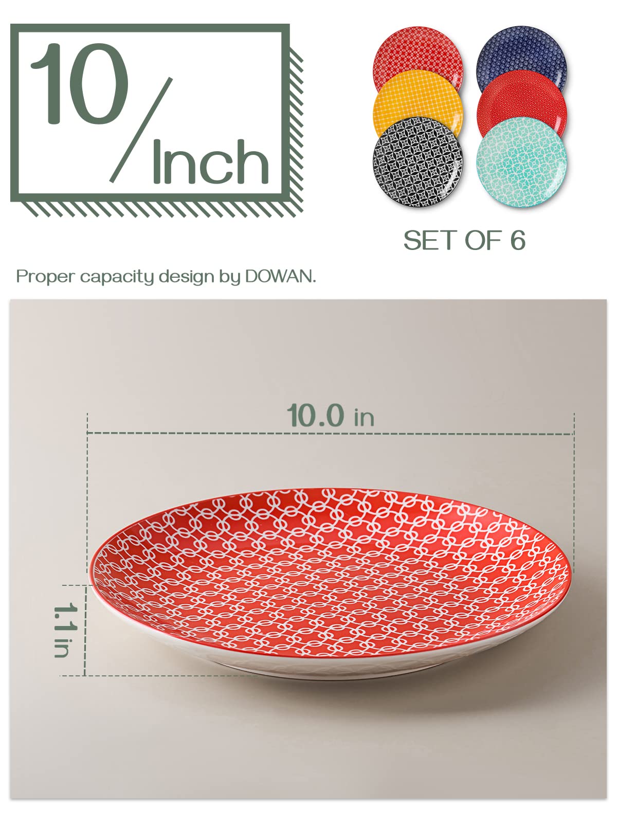 DOWAN plate in use with pasta to show microwave-safe convenience benefit
