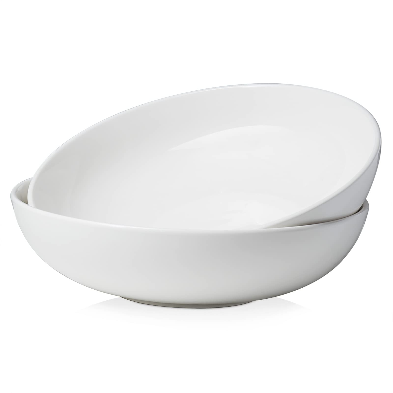 DOWAN front view of white large serving bowls showing clean design and versatility