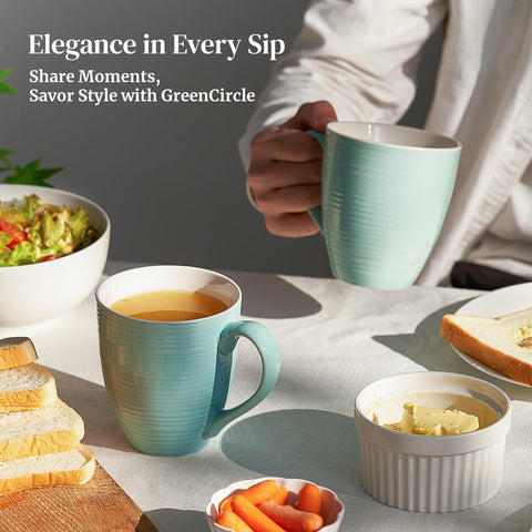 DOWAN mug in microwave showing appliance-safe convenience