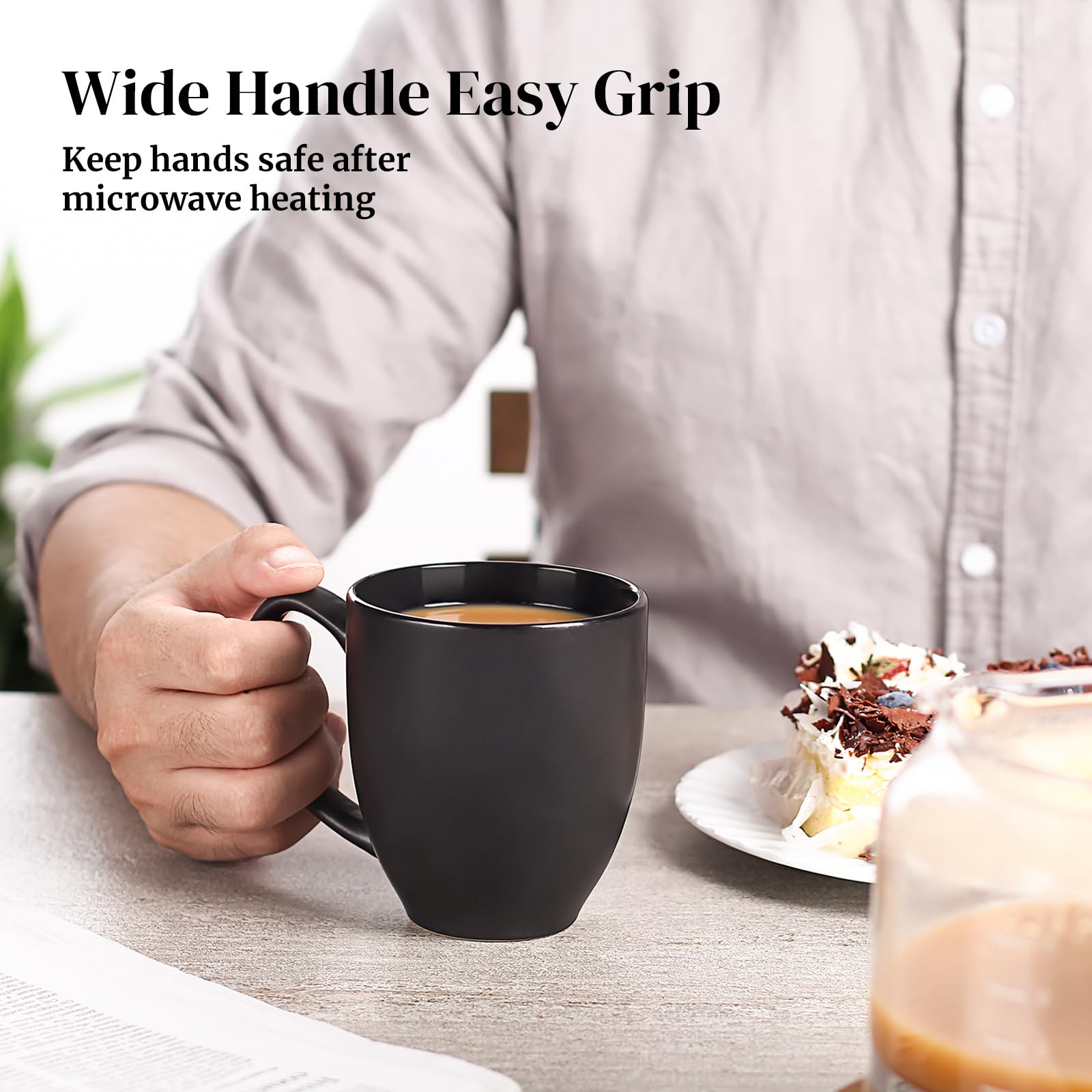 DOWAN large handle detail demonstrating comfortable secure grip