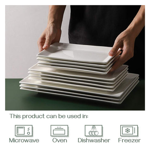 DOWAN nested plates stacked to show space-saving storage benefit