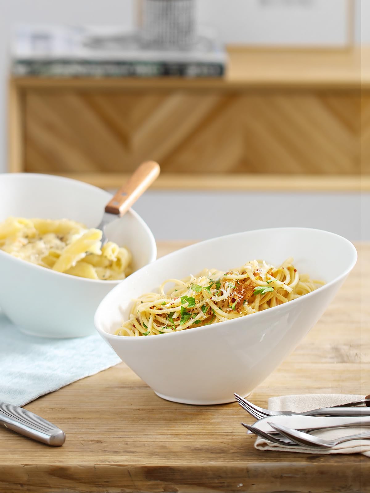 DOWAN nested bowls demonstrating compact storage advantage