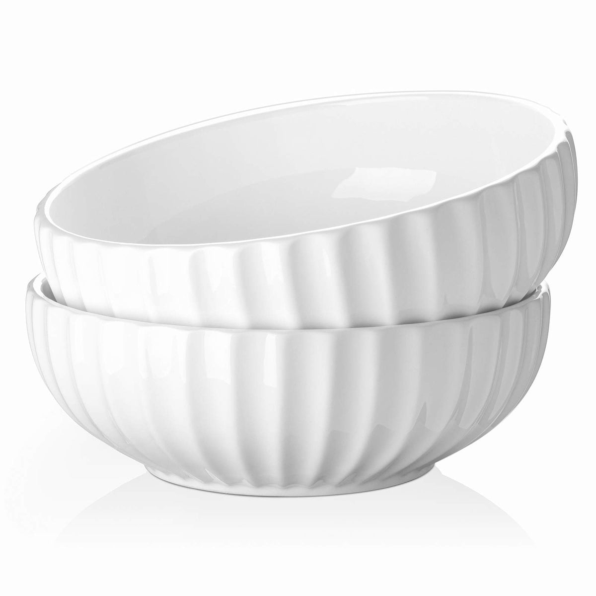 DOWAN front view of pumpkin-shaped serving bowls shows elegant table appeal