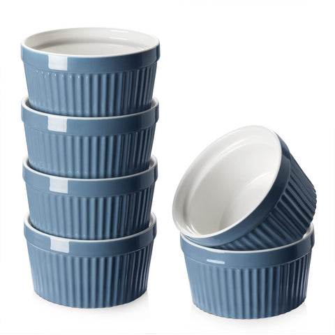DOWAN front packaging showing six airy blue ramekins for quick identification and gift-ready appeal