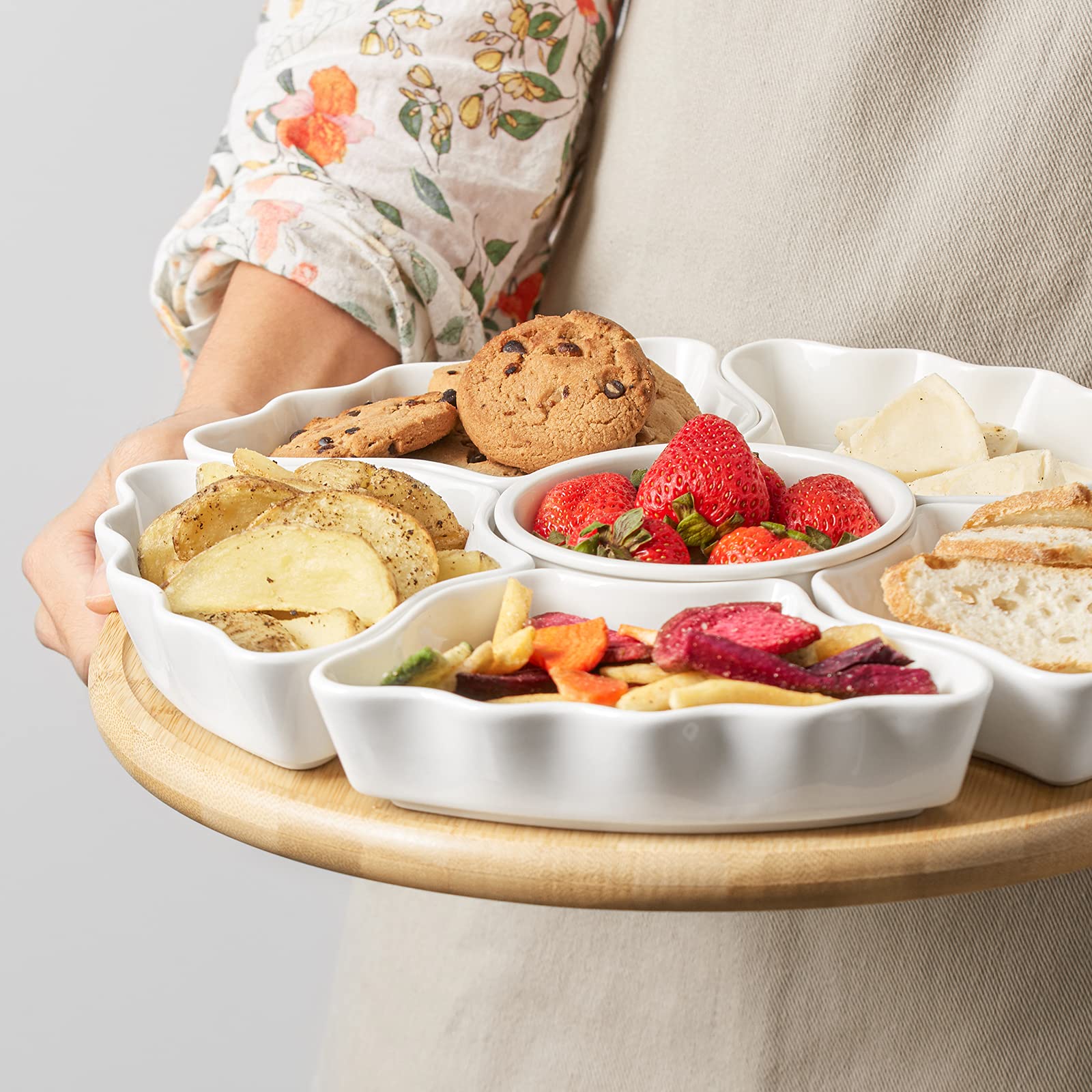 DOWAN removable platter in sink, dishwasher-safe convenience
