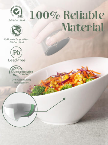 DOWAN side profile highlighting slanted rim for easier serving