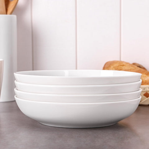 DOWAN bowl beside hand to show 9.75 inch scale and serving size