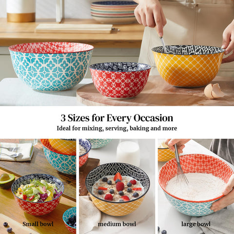DOWAN small 1 Qt bowl top view with ingredients, ideal for prep