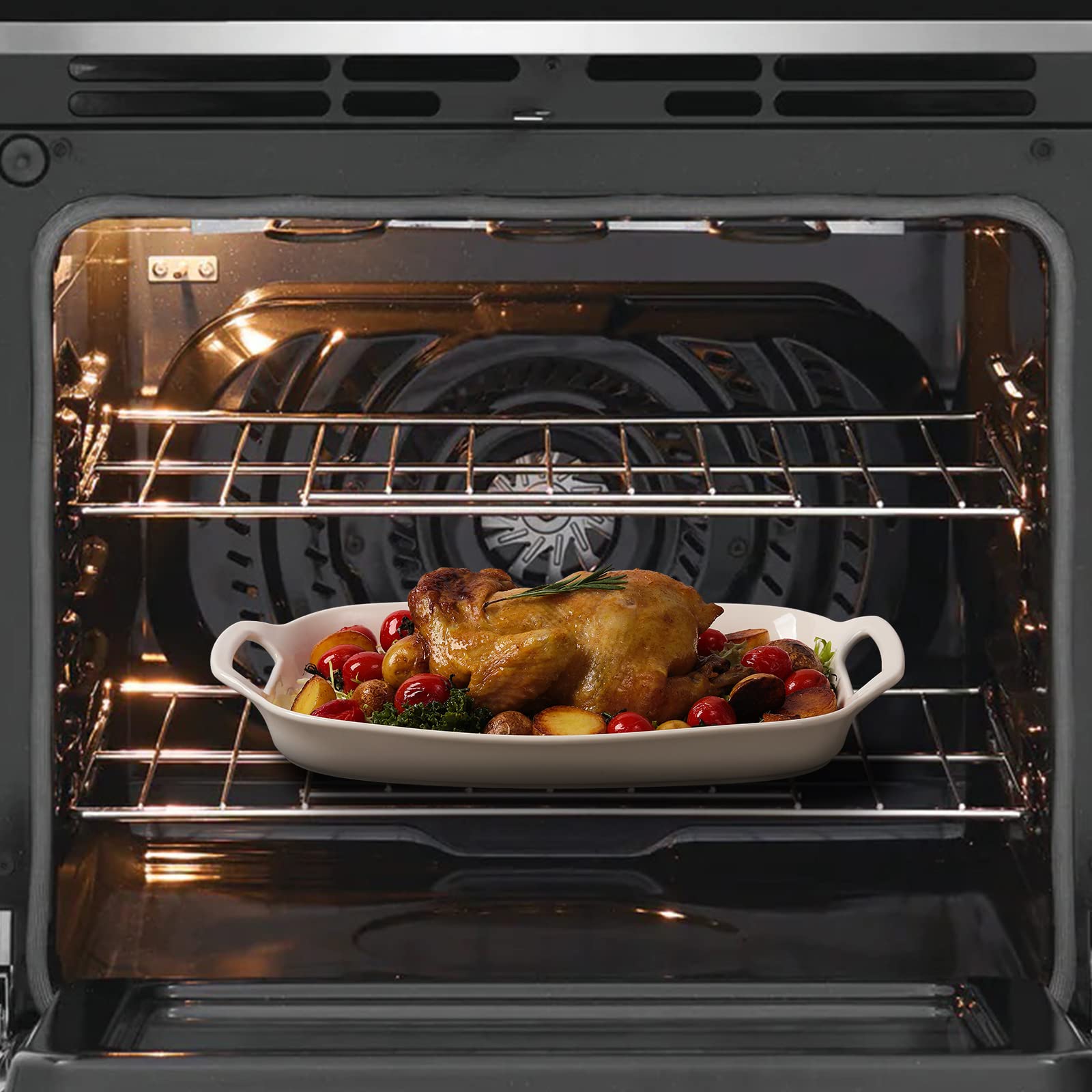 DOWAN stacked trays in cupboard to demonstrate space-saving storage benefit