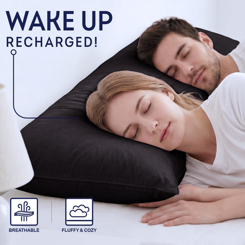 DOWNCOOL pillow folded in retail box showing easy storage and transport benefit