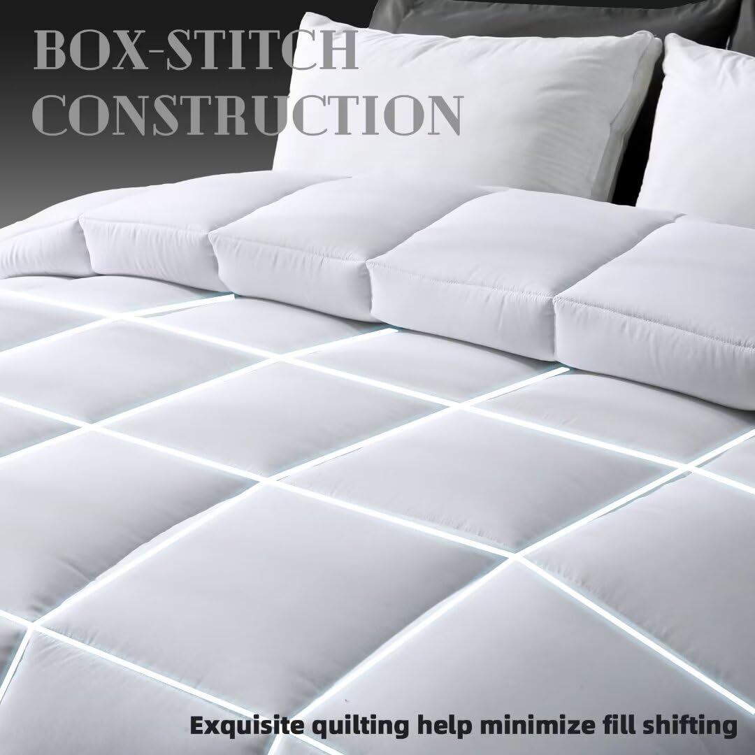 DOWNCOOL box-stitch pattern detail illustrating even fill distribution and wrinkle-resistant look
