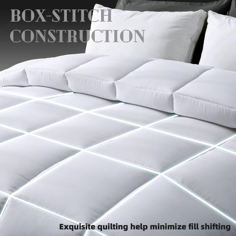DOWNCOOL box-stitch pattern detail illustrating even fill distribution and wrinkle-resistant look