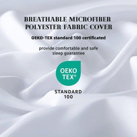 DOWNCOOL microfiber shell close-up highlighting soft, quiet fabric that enhances comfort