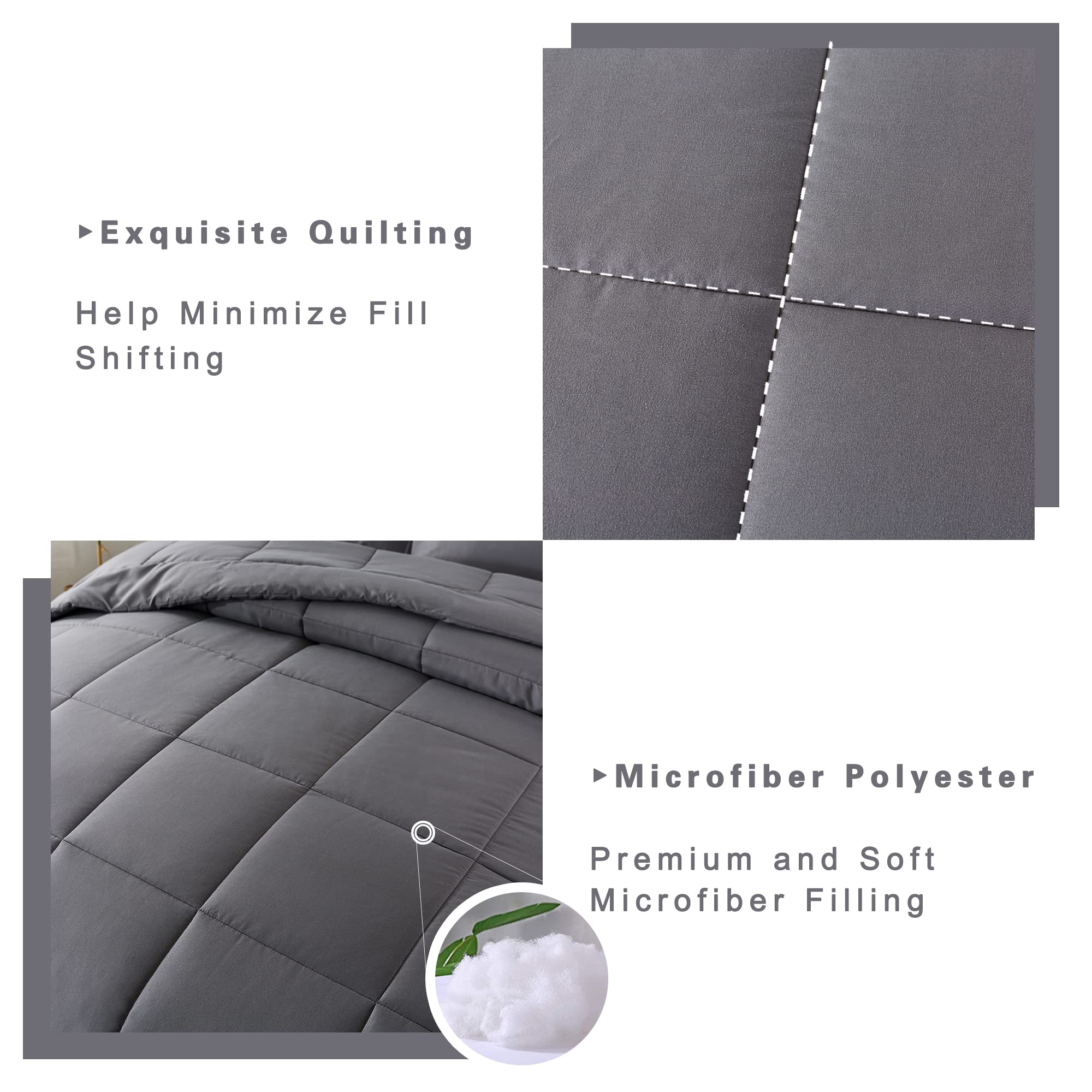 DOWNCOOL comforter corner tabs close-up showing secure attachment to duvet cover