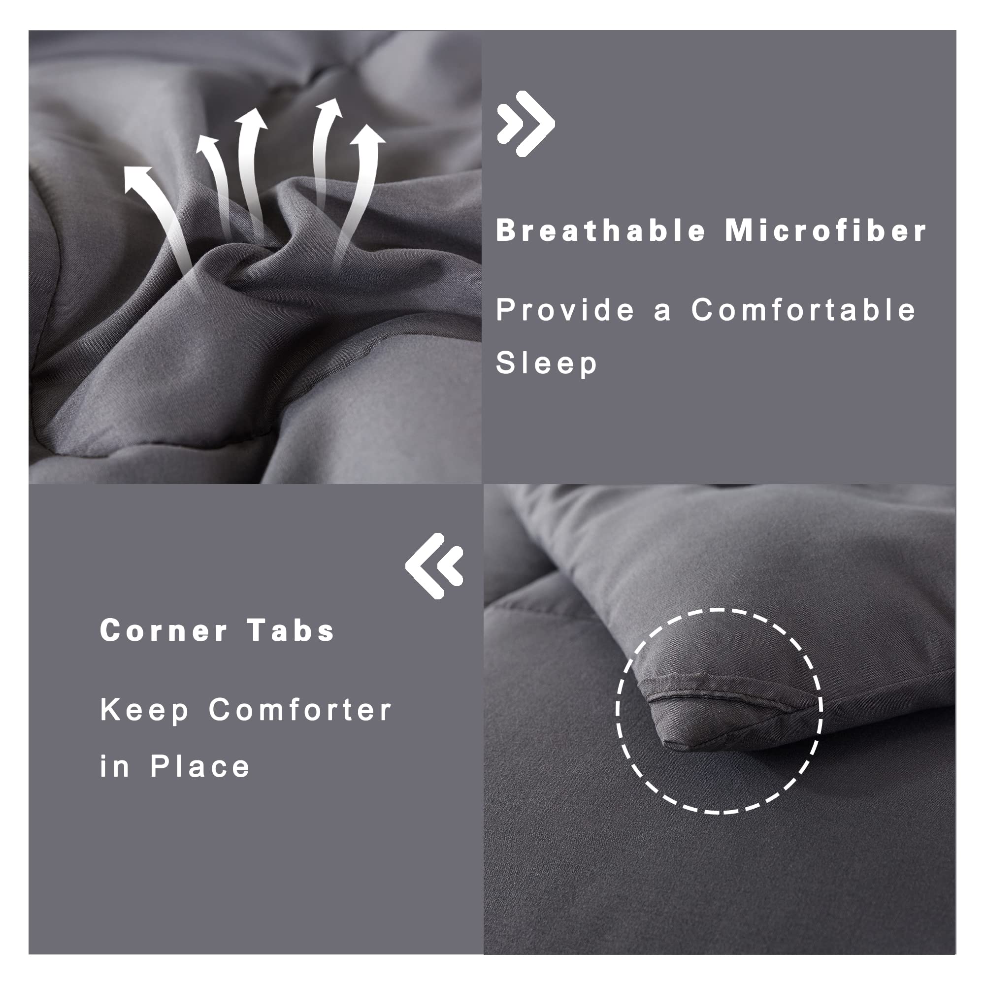 DOWNCOOL comforter in bedroom lifestyle scene showing cozy look and easy styling