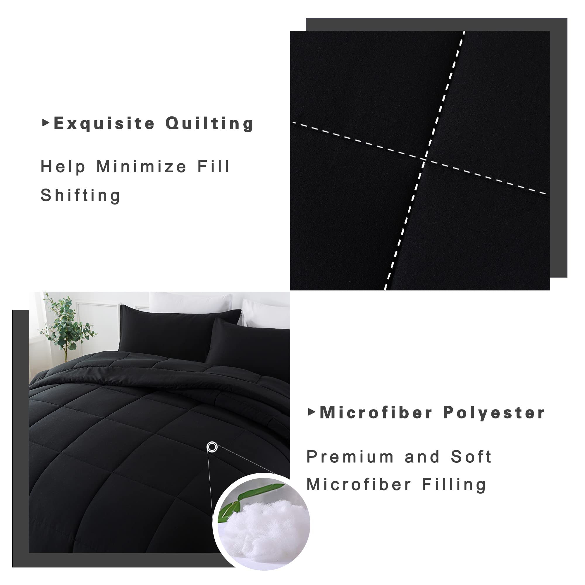 DOWNCOOL corner tabs shown securing comforter to duvet for stable fit