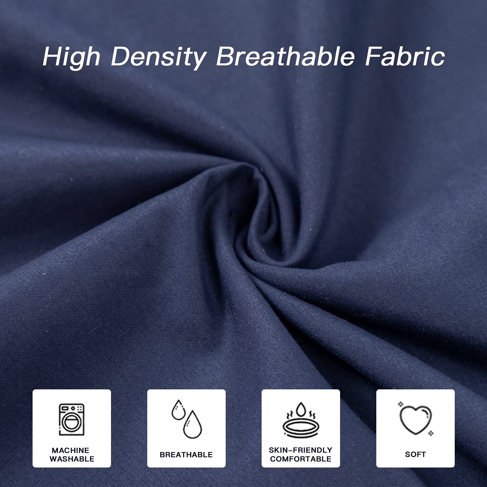 DOWNCOOL full-length pillow on bed demonstrating support across hips and legs