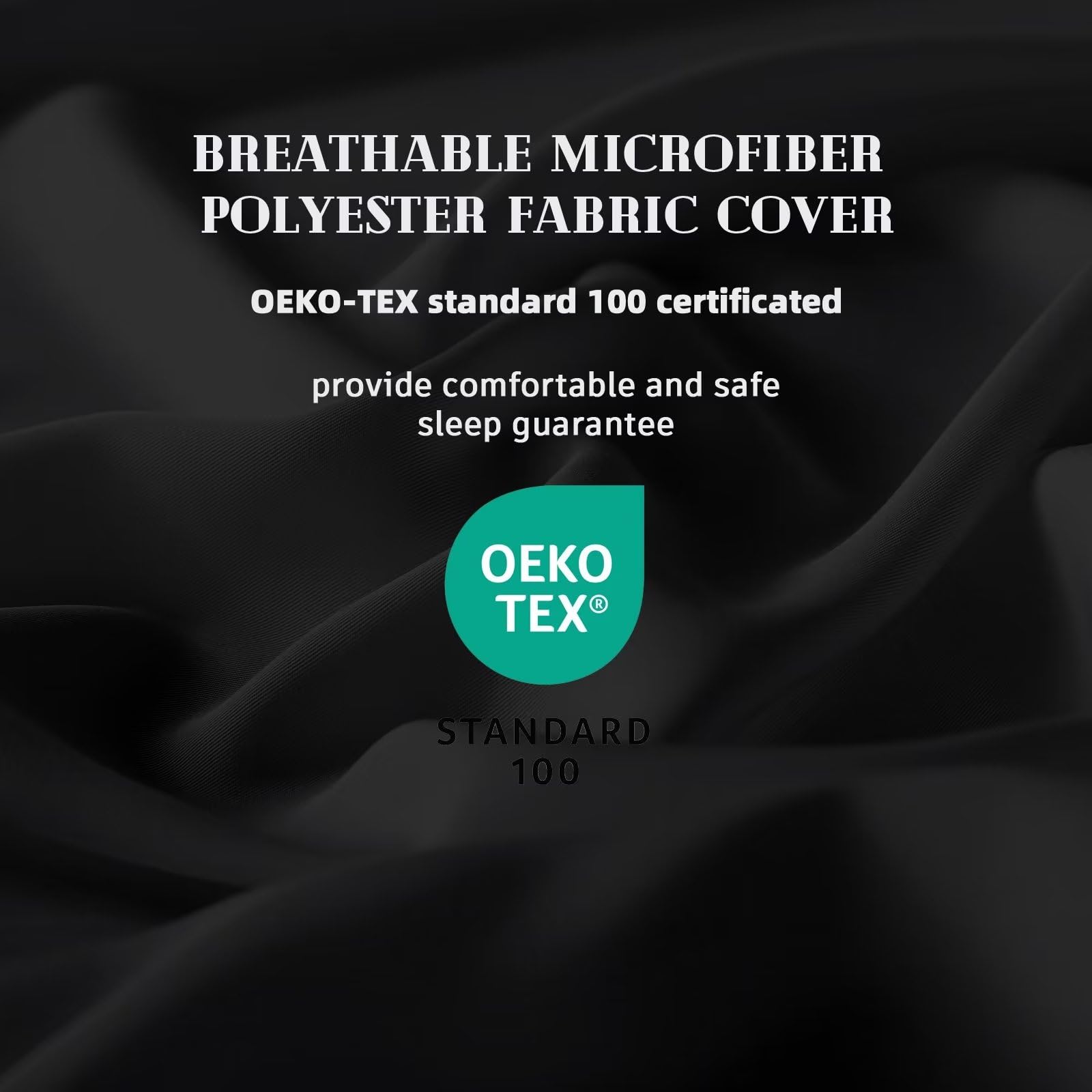 DOWNCOOL microfiber shell close-up showing soft texture for quieter sleep