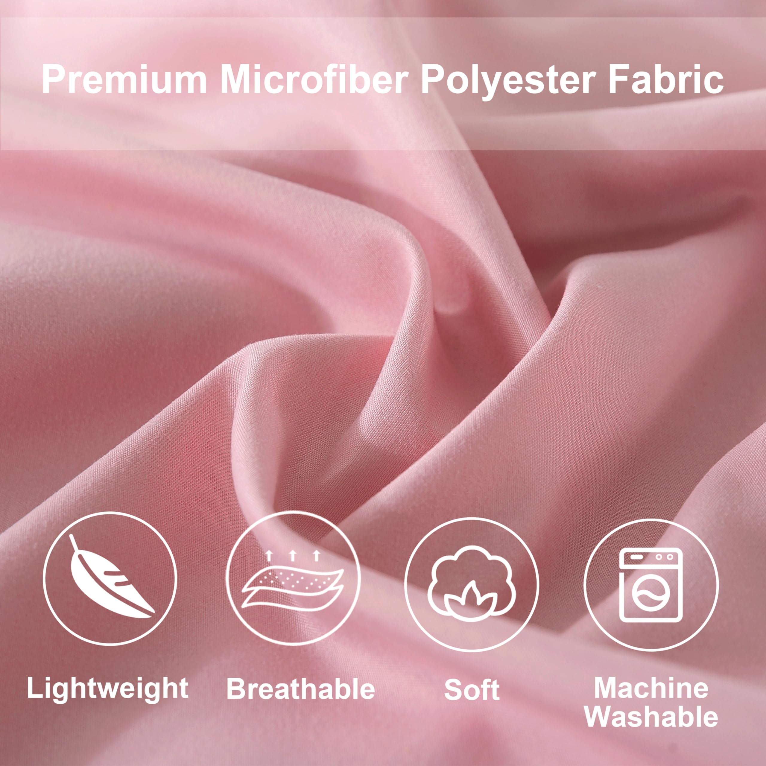 DOWNCOOL pillow shams and cases displayed to show matching texture and look