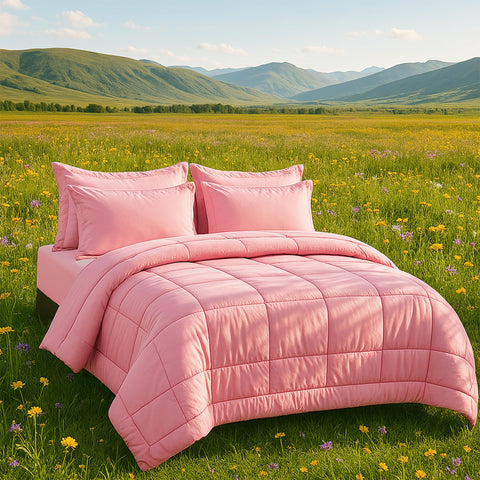 DOWNCOOL flat sheet laid out showing smooth microfiber fabric and soft finish