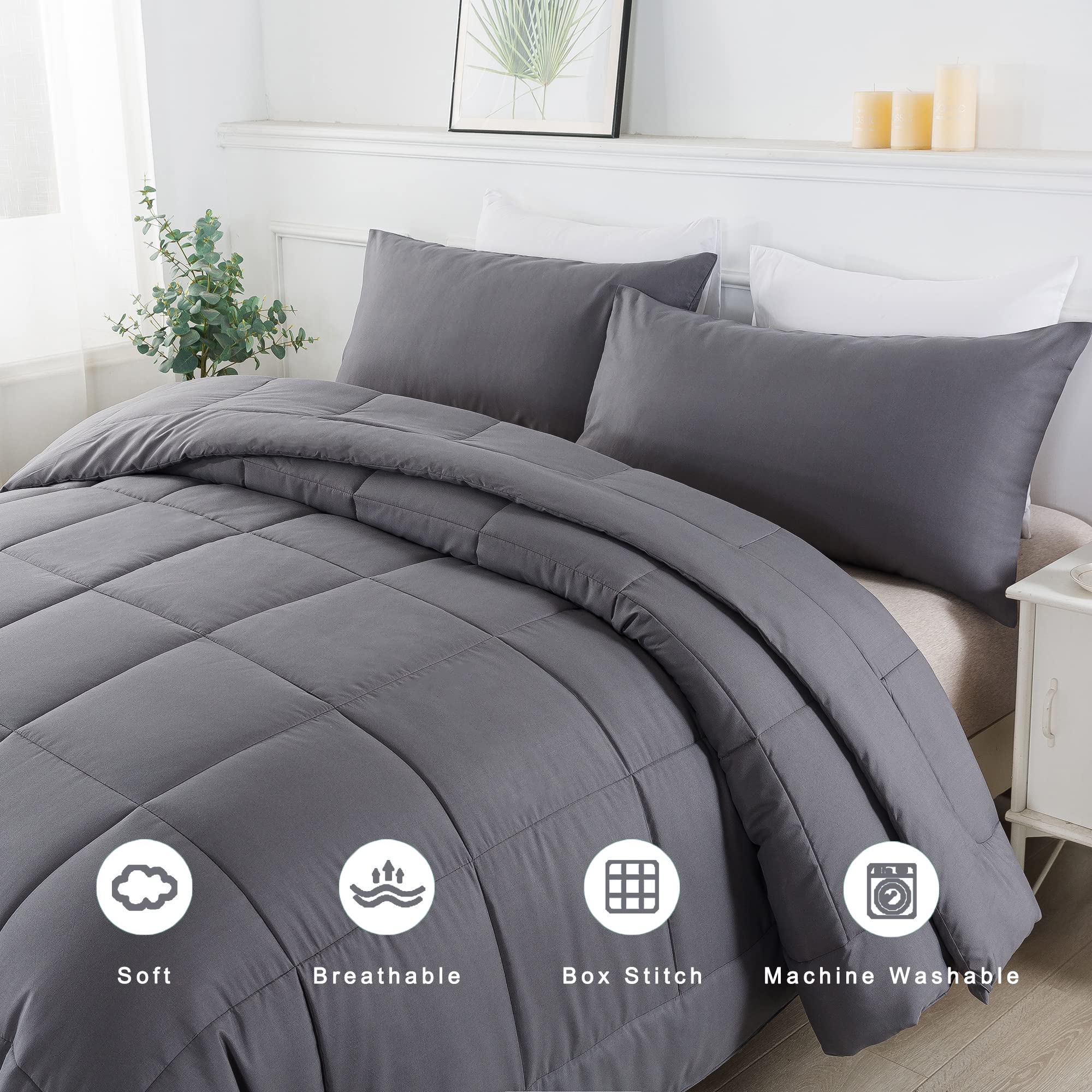DOWNCOOL corner tab detail that secures comforter inside a duvet cover for stability