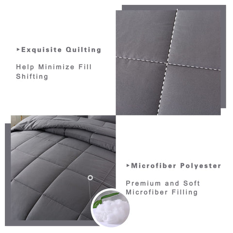 DOWNCOOL comforter on bed with pillowcase in lifestyle scene showing bedroom appeal