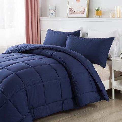 DOWNCOOL unpacked comforter lofting after unboxing to show restored fluff and readiness