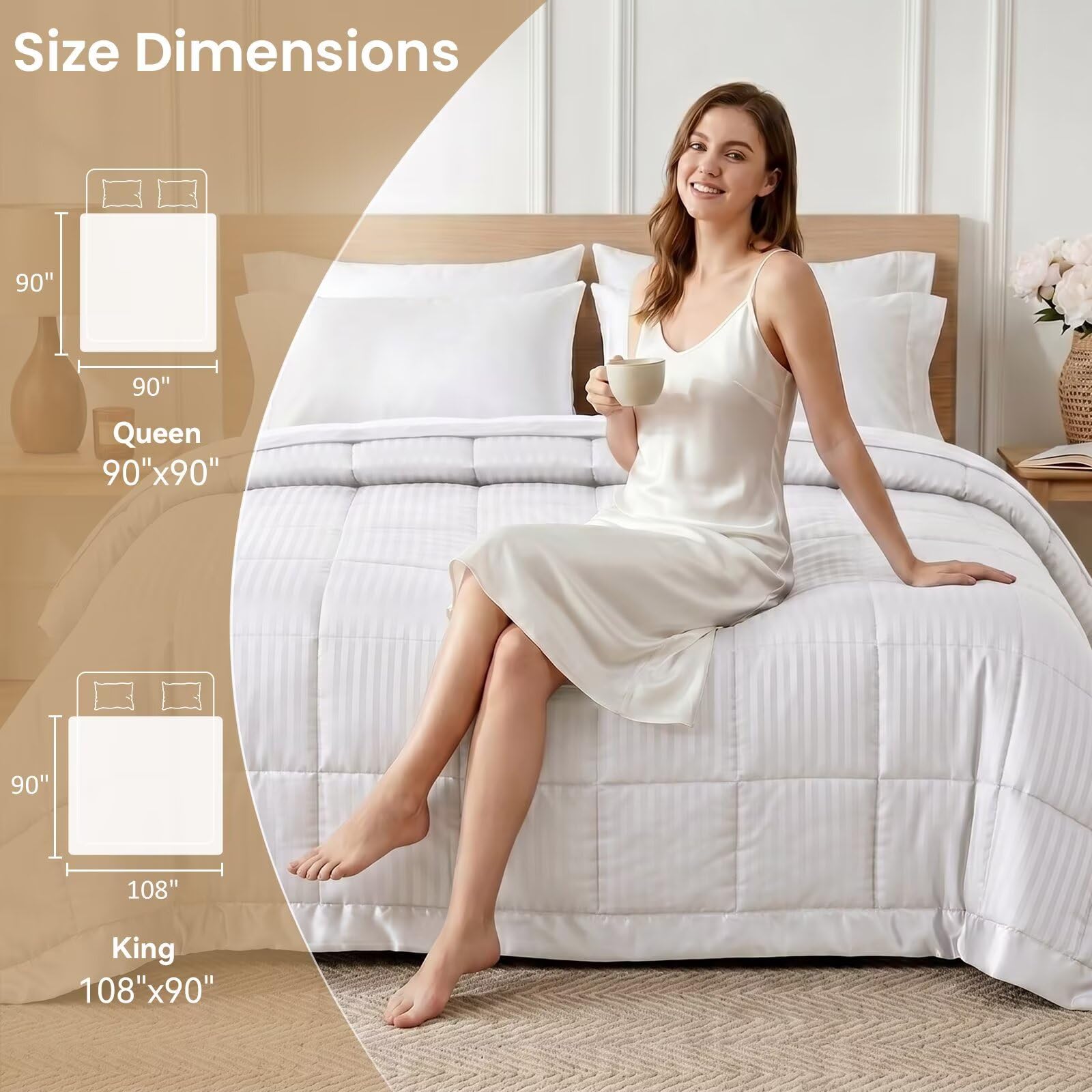 downluxe blanket in bedroom scene highlighting comfort and refined style