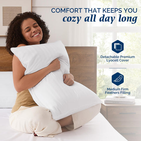 downluxe lyocell cover texture displayed for breathable comfortable feel