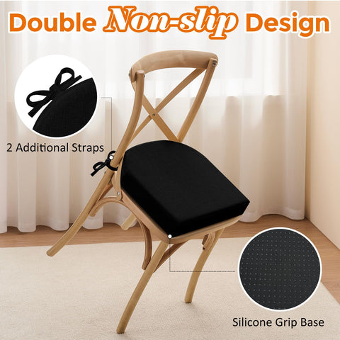 downluxe textured non-slip dots underside preventing cushion sliding