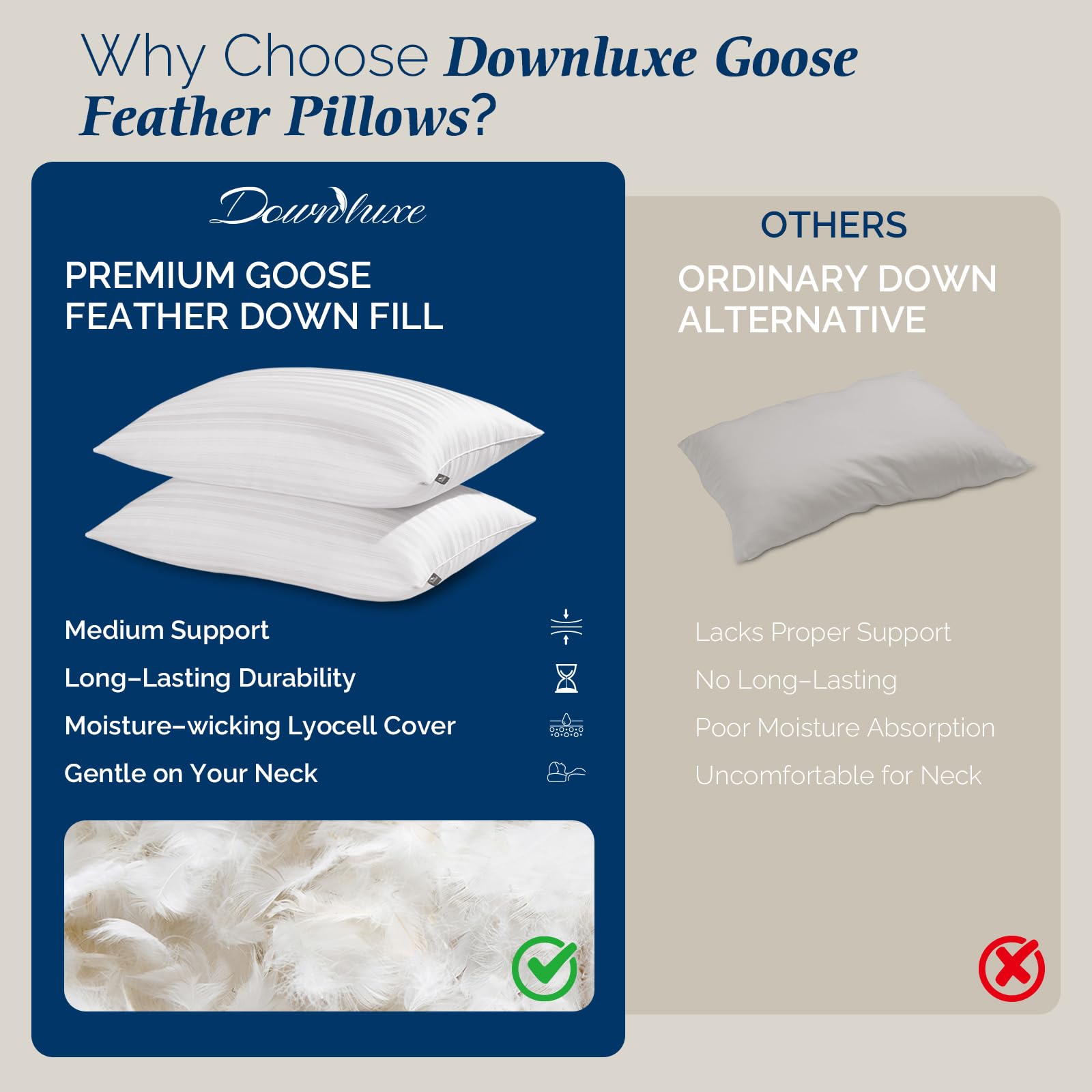 downluxe demonstration of back side and stomach sleep positions comfort