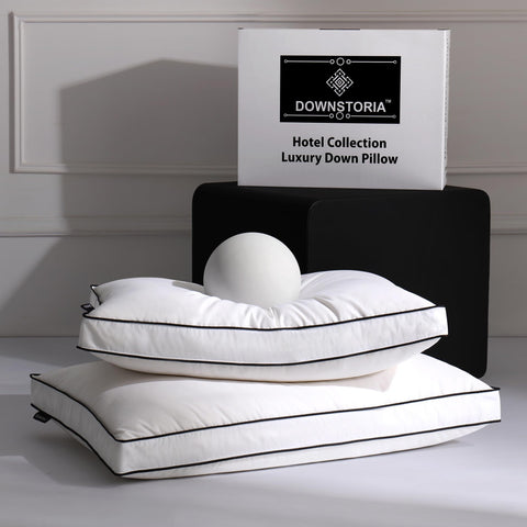 DOWNSTORIA front packaging showcasing luxury gift-ready box and set benefits