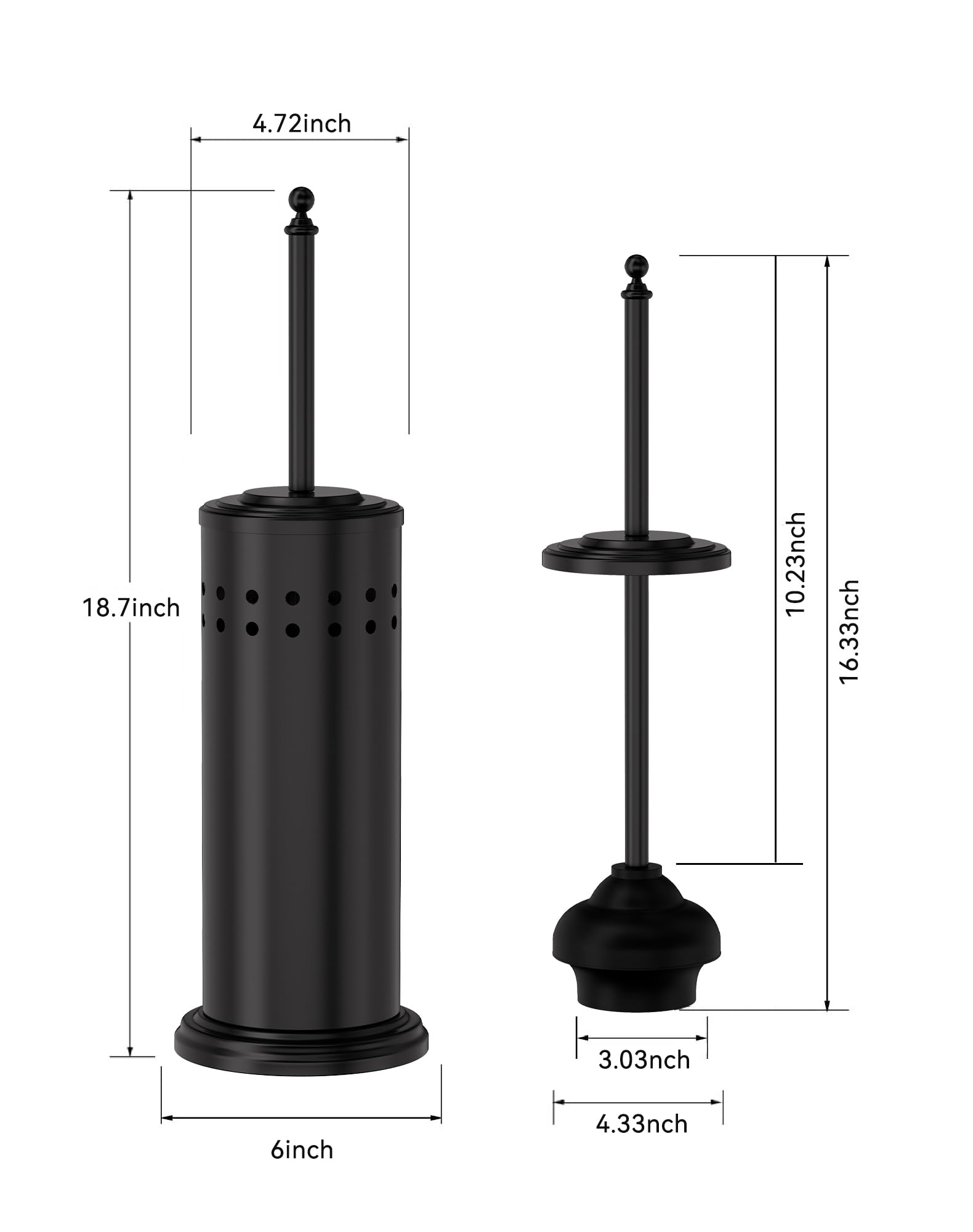 DOWRY plunger in use on toilet demonstrating efficient clog-clearing action