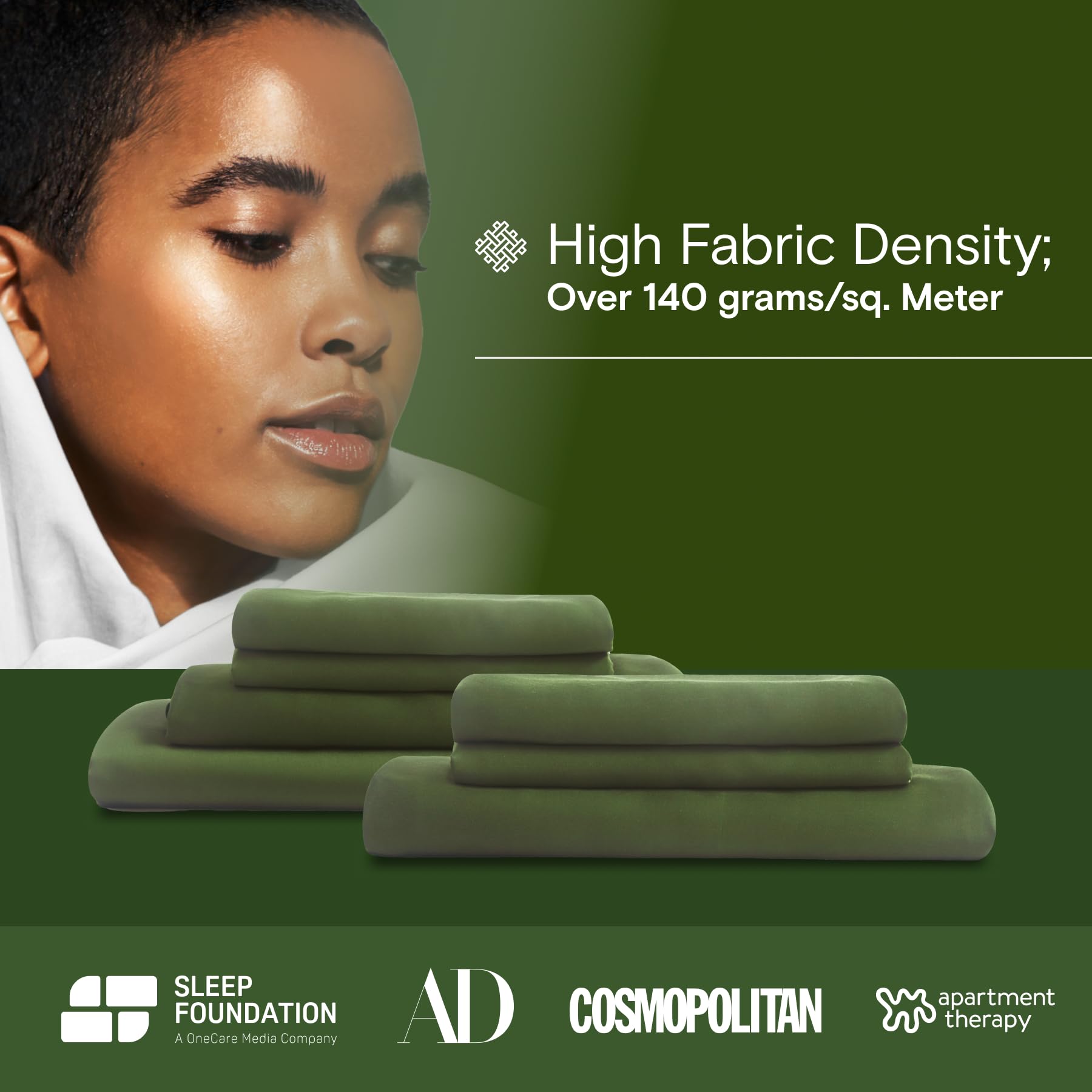 DOZ by SIJO hands touching fabric to show plush texture and cooling breathability benefit