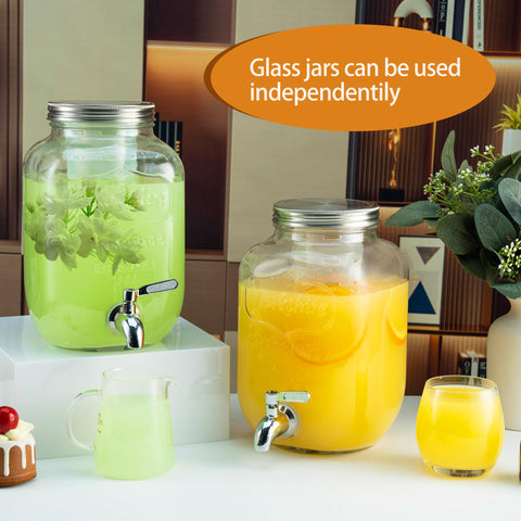 DQAXP removable ice cylinder shown cooling drink without diluting