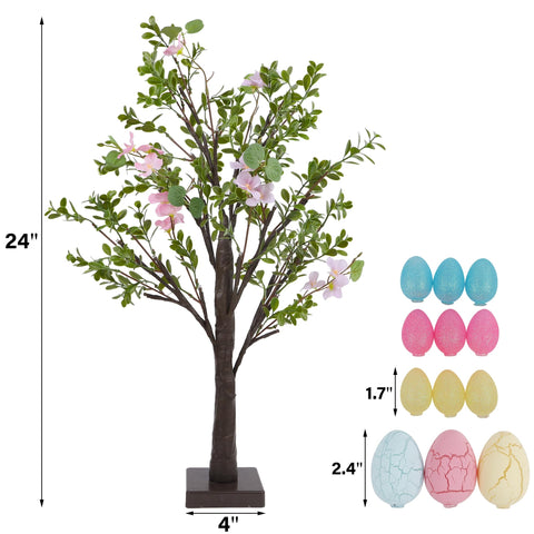 DR.DUDU colorful Easter eggs on branches highlighting festive accents and customizable style