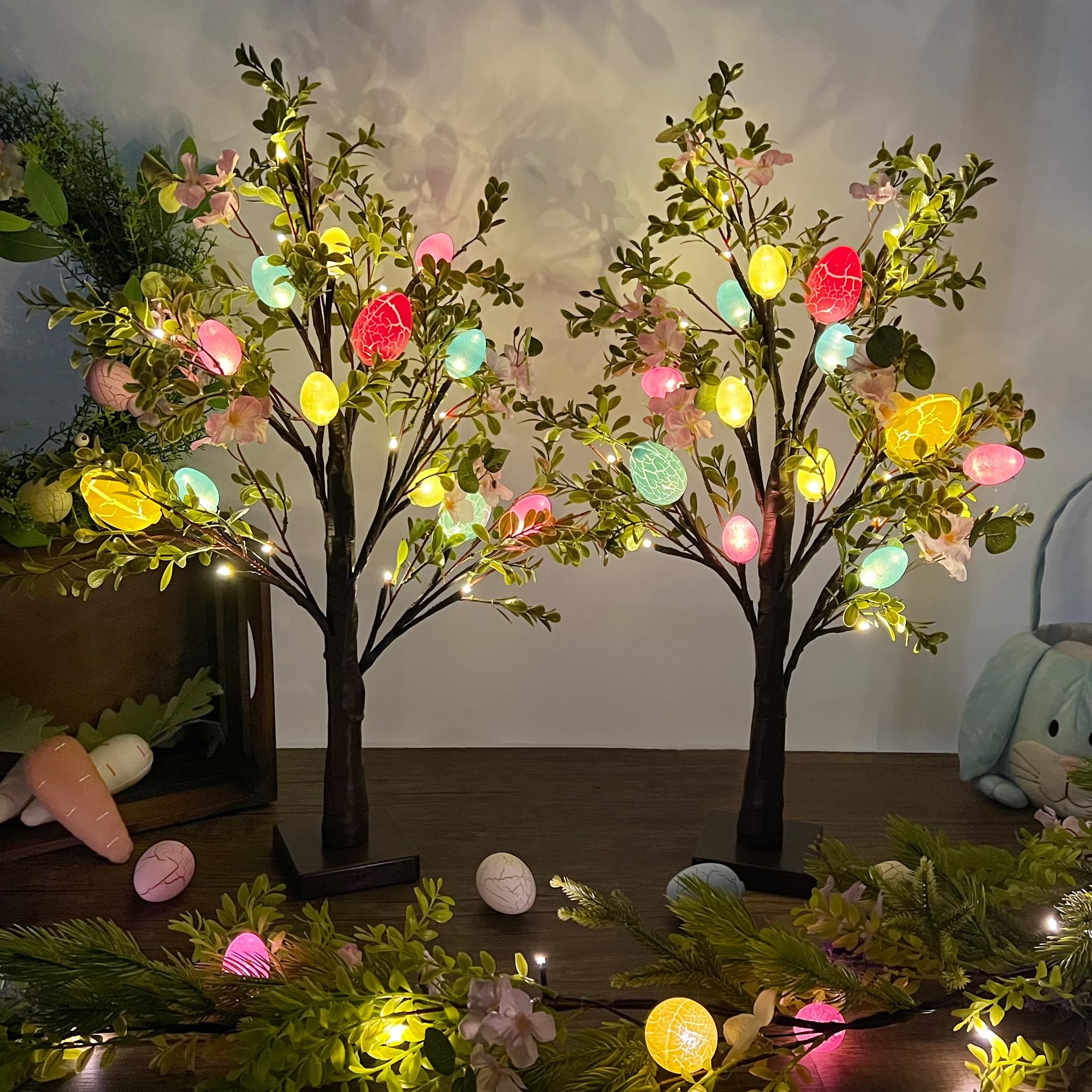 DR.DUDU tabletop display on mantel adding spring charm and compact footprint advantage