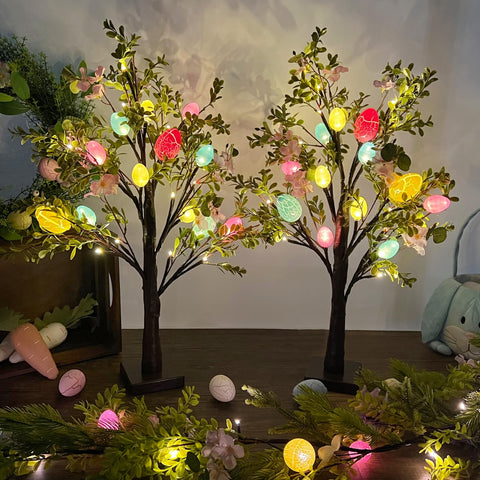 DR.DUDU tabletop display on mantel adding spring charm and compact footprint advantage
