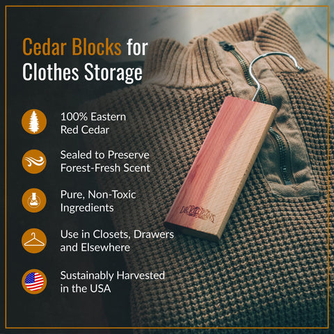 Dr. Killigan's close-up of cedar grain and hand-sanded finish, highlights long-lasting scent