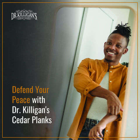 Dr. Killigan's open pack showing ten planks and hooks, ready for closet installation