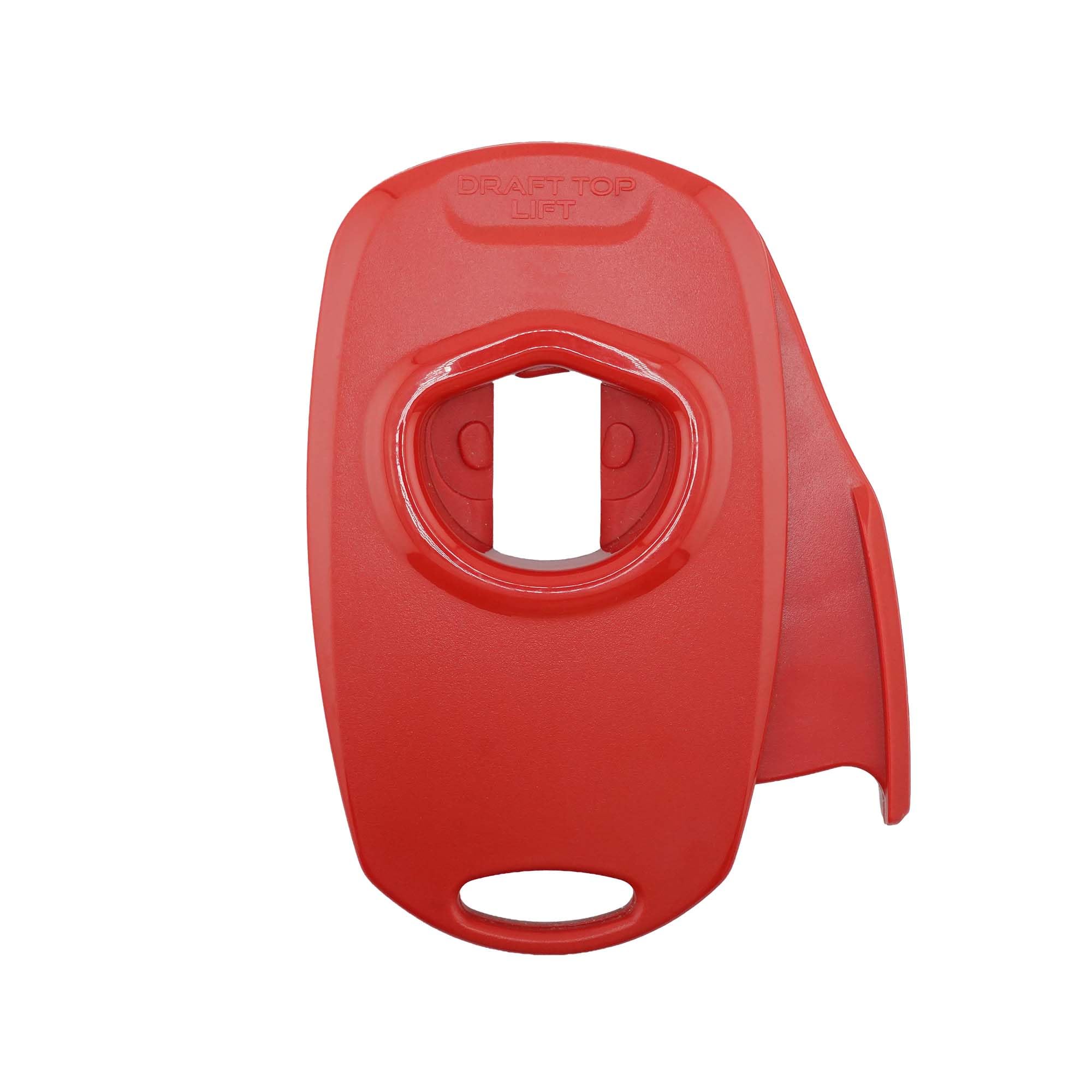 Draft Top red front view showing full tool and ergonomic grip advantage
