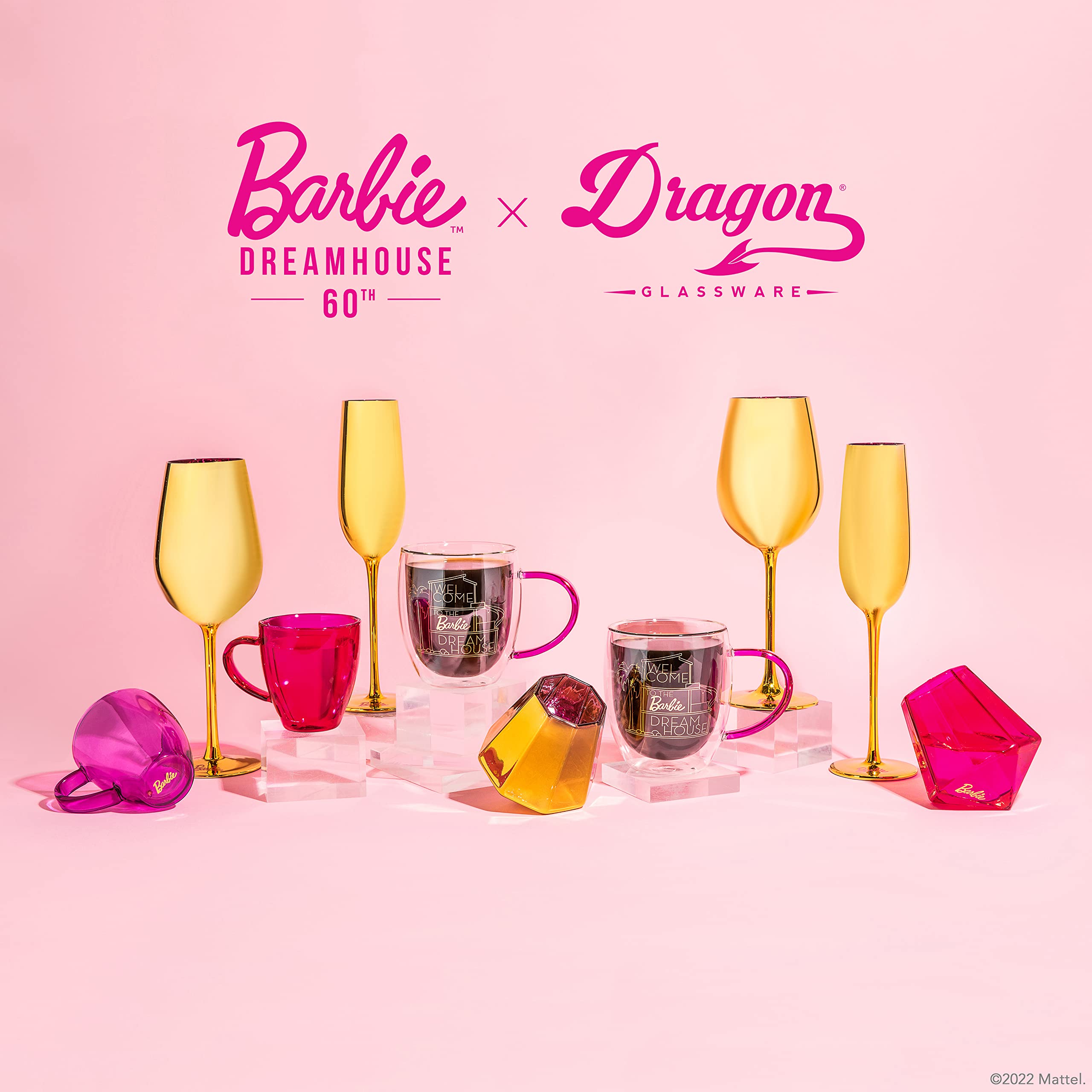 Dragon Glassware Barbie box and branding detail for collector appeal