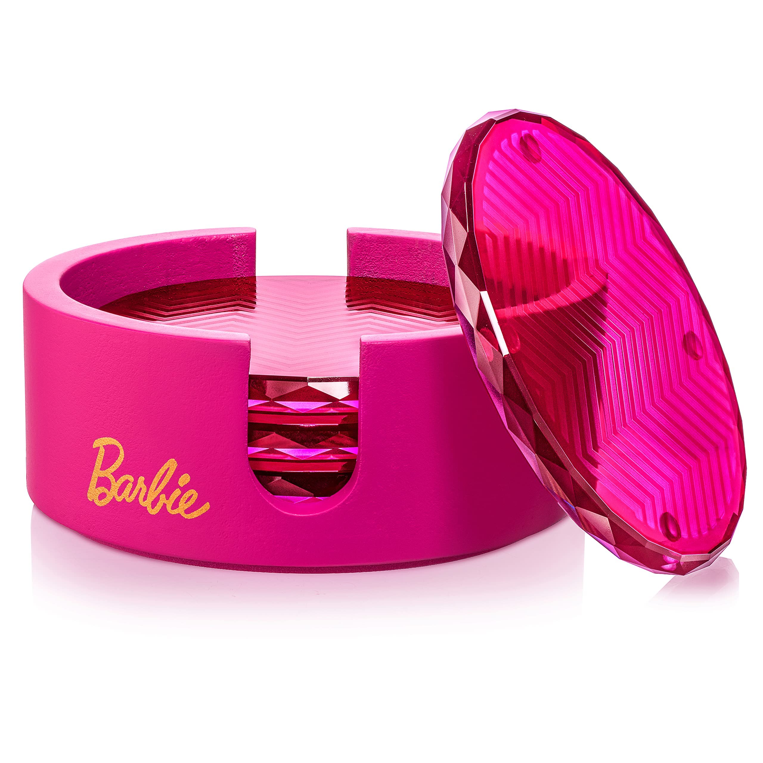 Dragon Glassware Barbie front packaging showing gift-ready box and logo benefit presentation