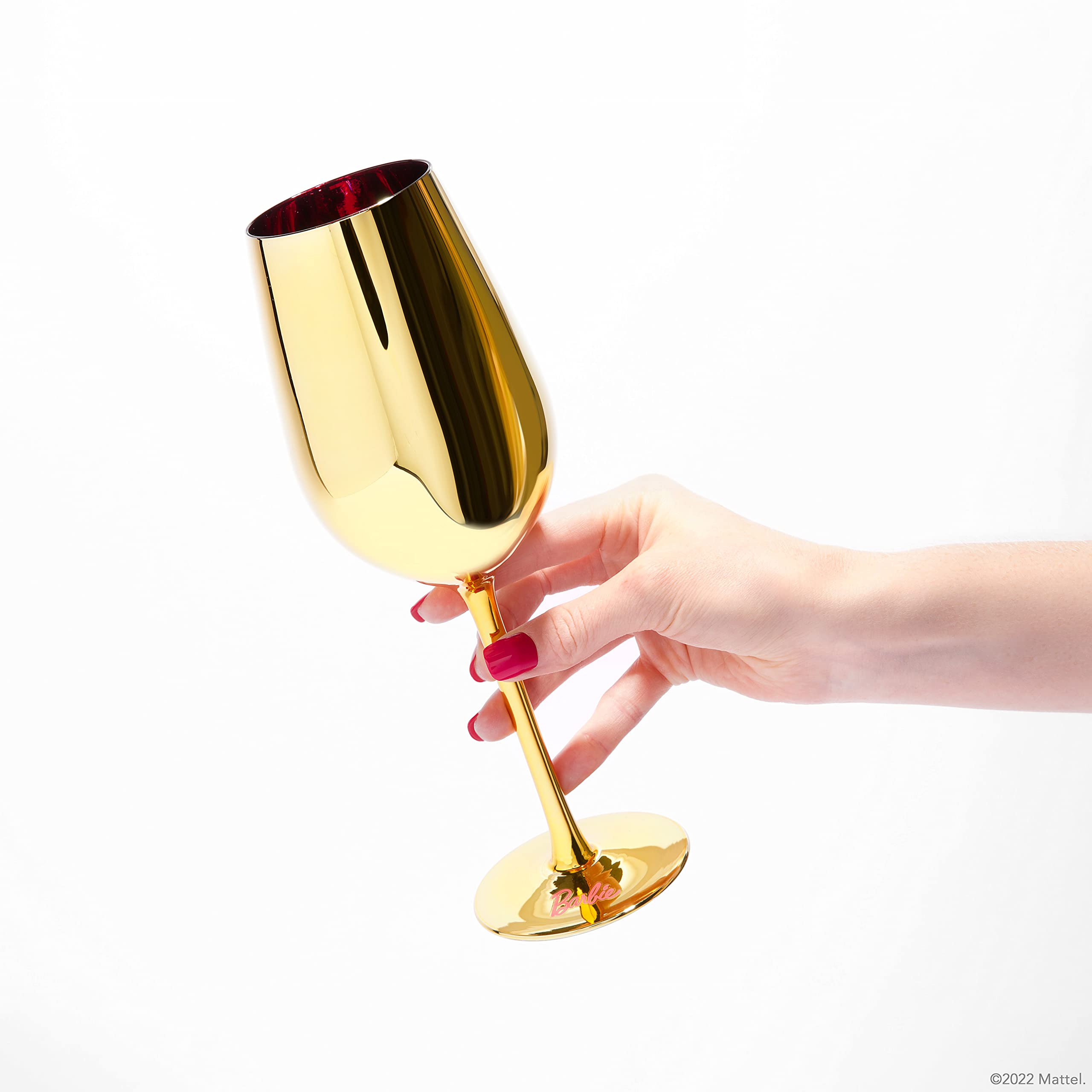 Dragon Glassware Barbie glasses in use during a toast enhancing celebration