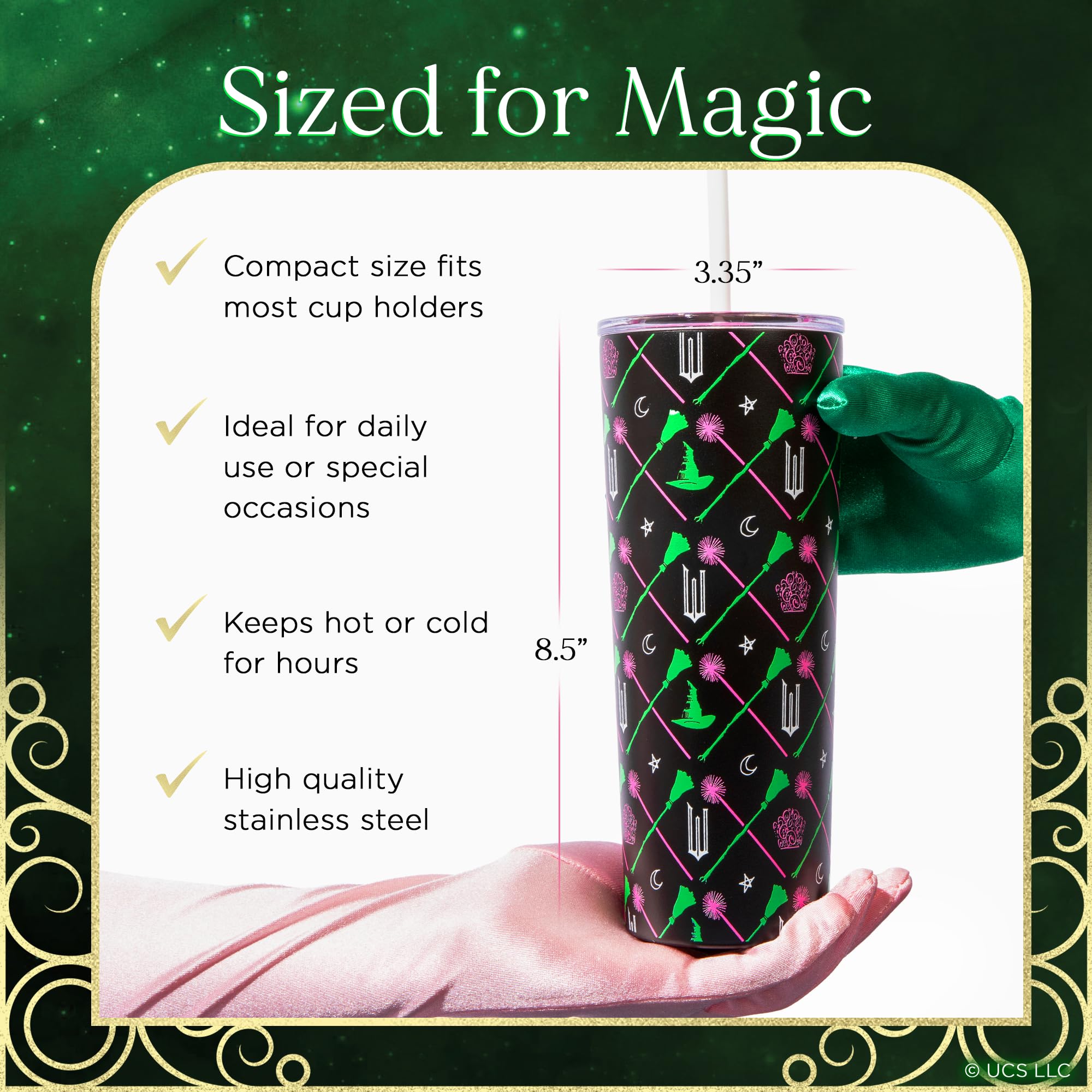 Dragon Glassware tumbler removable lid with pink and clear straws for easy sipping benefit