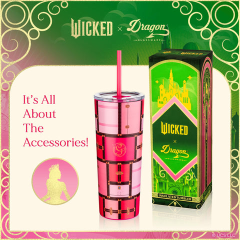 Dragon Glassware Glinda lifestyle image with tumbler offering daily utility