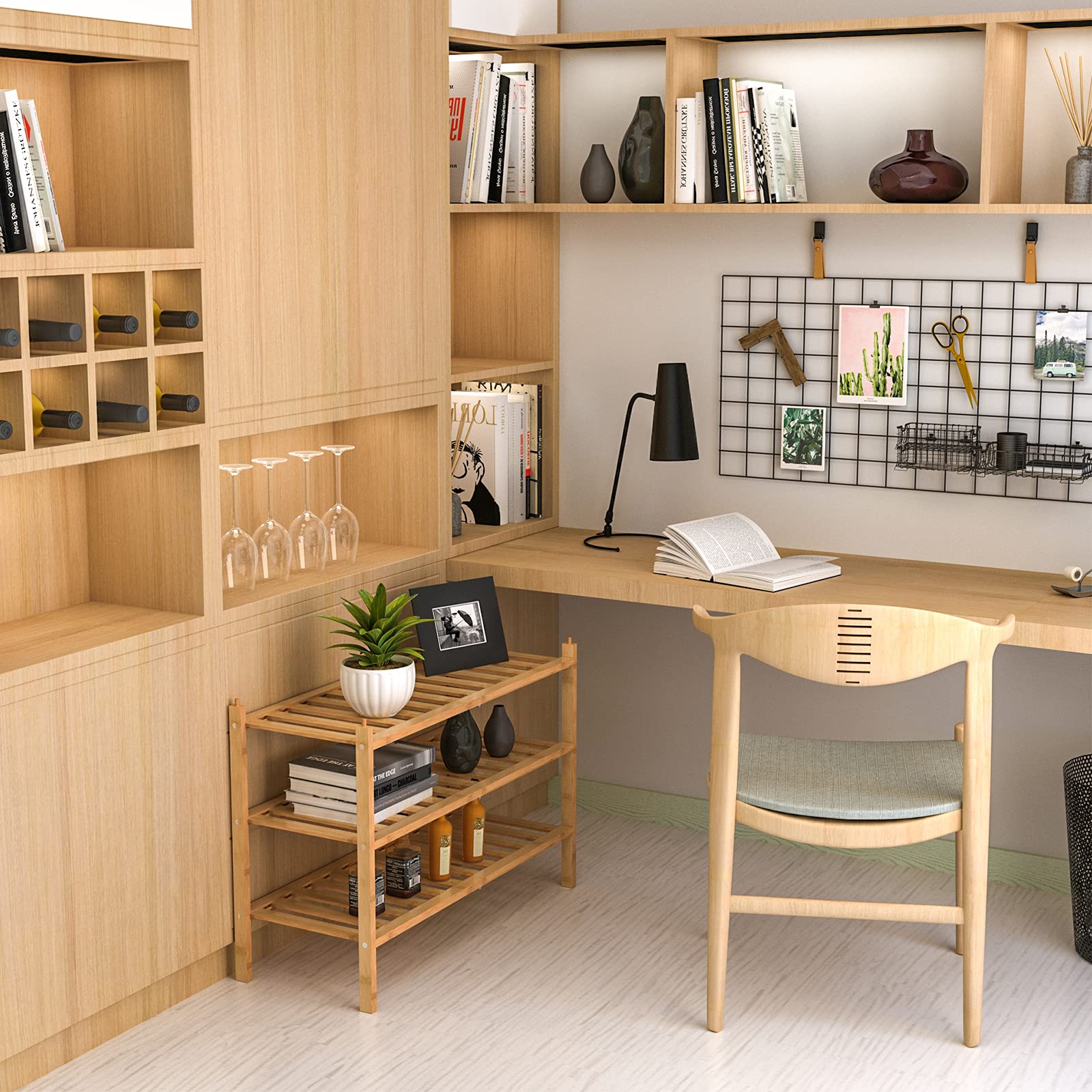 Dranixly two units stacked into a six-tier tower displaying modular, tool-free assembly